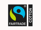 Fairtrade Baumwolle Logo aufgedruckt