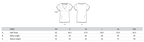 Größentabelle T-Shirt mit Maßen