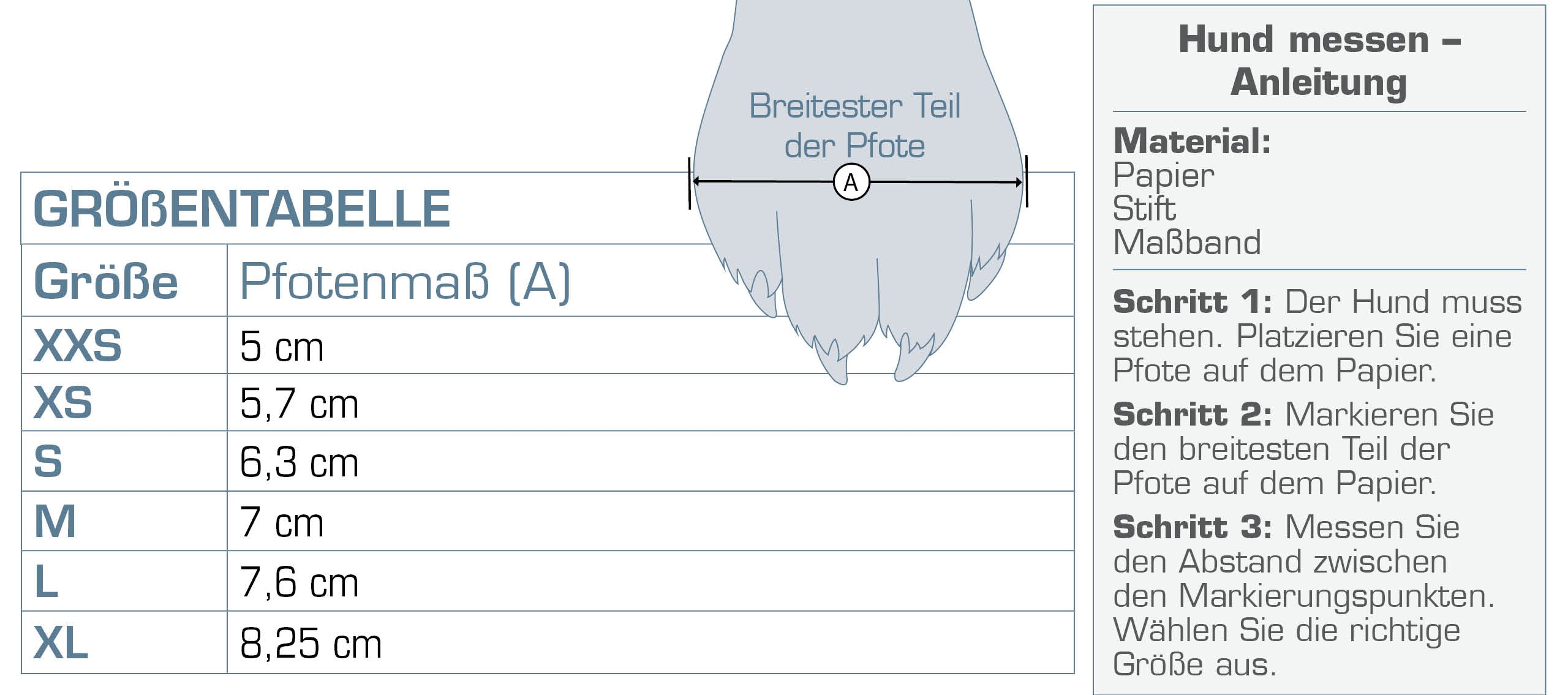 Hundeschuhmessanleitung
