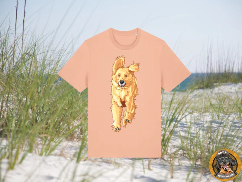 T-Shirt mit großem Hundemotiv