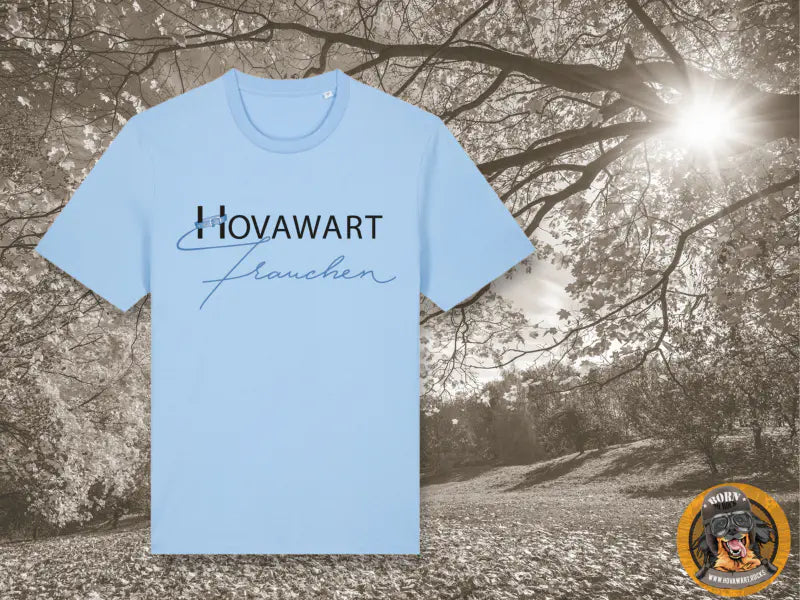 Hellblaues Hovawart-T-Shirt Vorderseite