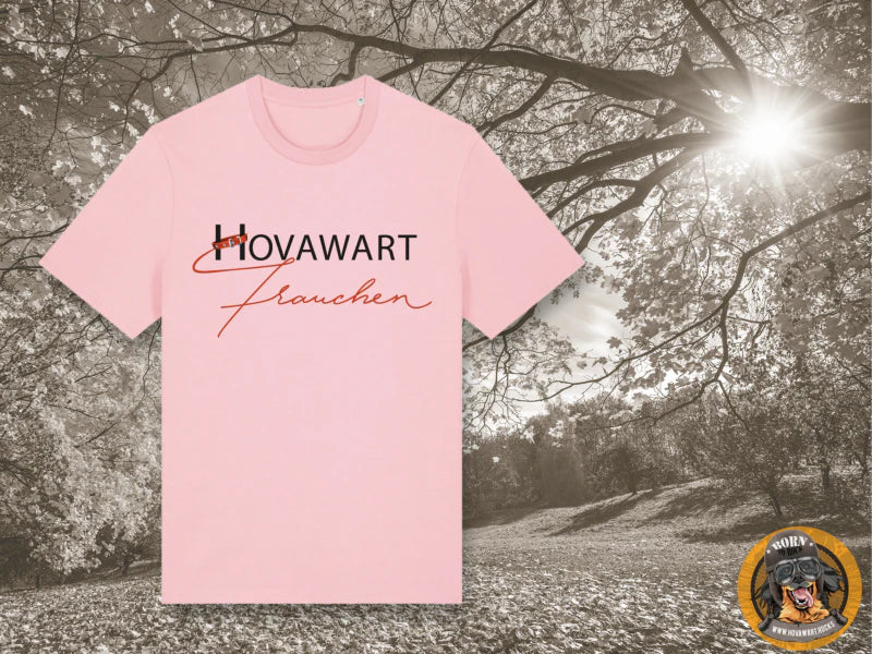Rosa Hovawart-Frauchen T-Shirt Vorderseite