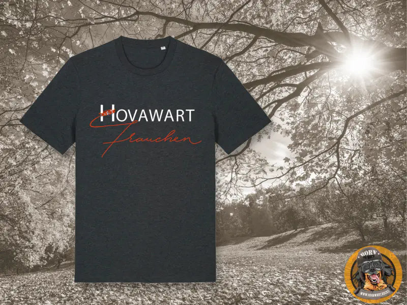Dunkles T-Shirt „Hovawart flauschen“