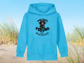Blauer Hoodie mit Hovawart-Aufdruck
