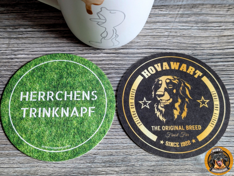 Untersetzer und Tasse für Hundehalter