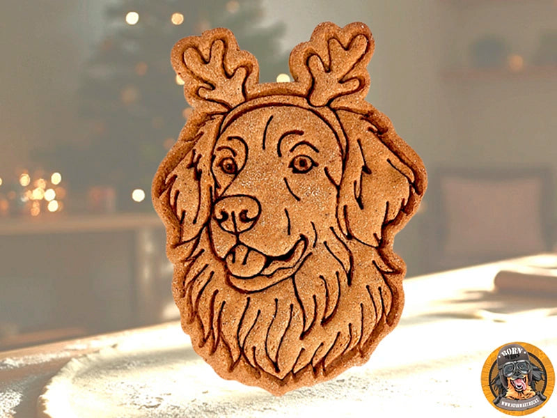 Hundekeks geformt als Hundekopf