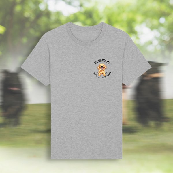Graues T-Shirt mit Hundemotiv