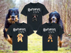 Drei Hovawart-Hundemotive auf T-Shirts