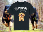 Schwarzes Hovawart-T-Shirt, laufende Hunde