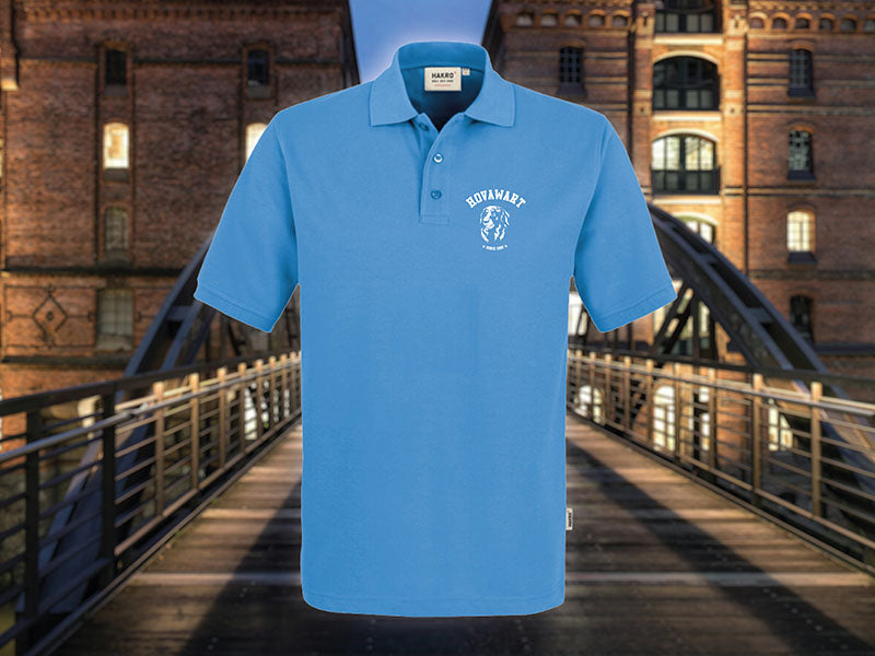 Polo Shirt Hovawart in der Farbe Malibublau