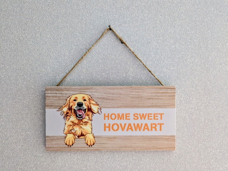 Tür Schild Hovawart blond