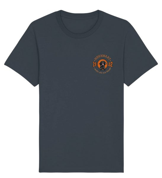 Dunkles T-Shirt mit Hunde-Logo