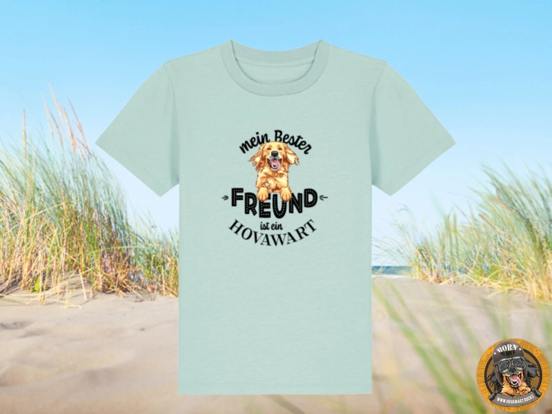 Hellblaues T-Shirt mit Hovawart
