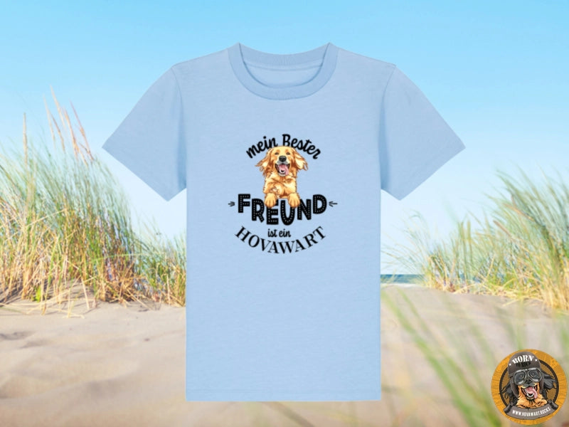 Hellblaues T-Shirt mit Hovawart