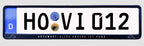 Nummernschild mit Hovawart-Logo
