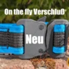 Neuer Halsbandverschluss auf einer Mauer im Garten